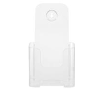 Luxshiny Porte-dossiers pour Organiser Rapports et Documents Mural Suspendu en Acrylique Transparent Présentoir à Brochures A6 Simple Design pour Bureau