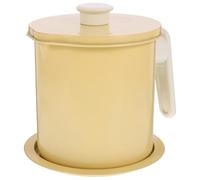 Luxshiny Pot à Huile Filtre Métallique 1,4l Grosse Capacité en Fer Raffiné Poignée Antidérapante Cuisine Maison Pratique et Passoire à Huile de Cuisson