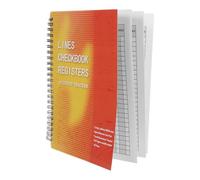 Luxshiny Registre Fréquemment Utilisés et Plastique de Chèques en Papier Enregistrement Précis et Méthode D'entrée Simplifiée pour Usage Privé et Bureaux