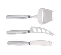 Luxshiny Set de 3 Couteaux à Fromage en Acier Inoxydable Trancheuse et Coupe-beurre, Ustensiles Cuisine Robustes et Bien Conçus pour Usage Domestique
