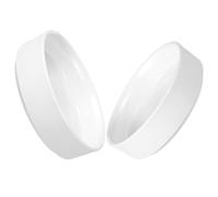 Luxshiny Soucoupe pour Plante en Céramique Blanche Ronde 2 Pièces