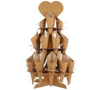 Luxshiny Support Cône Confettis en Papier Corde en Coton, Porte-Cornets Décoratif pour Pétales et Bonbons, pour Mariage et Fête, 1 Set DIY