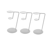 Luxshiny Support pour Cornets de Glace en Fer Blanc, Support à Œufs Coniques, Porte-cornet Stable Réutilisable, Lot de 3 Pièces, Buffet Traiteur et Présentation Dessert