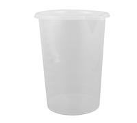 Luxshiny Tasse à Mesurer Graduée avec Couvercle 5000ml en Plastique Pp Transparent avec Bec Verseur et Graduation Ml/oz Cuisine et Salons de Thé à Bulles