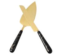 Luxshiny Ustensiles Cuisine Pelle à Pizza Portable en Acier Inoxydable et Céramique et Set de 2 Spatule à Gâteau Ergonomique Pâtisserie Cuisson Cuisine