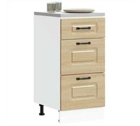 Luxueux Best* Armoire de cuisine - Armoire basse/meuble bas d'évier, Kalmar chêne sonoma bois d'ingénierie Juin61391227