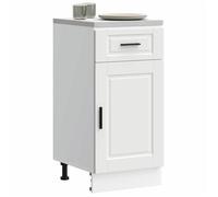 Luxueux Best* Armoire de cuisine - Armoire basse/meuble bas d'évier Porto blanc bois d'ingénierie Juin24299510