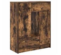 Luxueux Best*Buffet de couloir - Meuble Étagère pour rangement de cuisine/salon - avec tiroirs et portes chêne fumé 73x31x90 cm