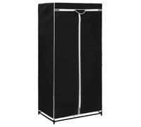 Luxueux Best*Cabinet Meuble Étagère pour chambre - Garde-robe Noir 75x50x160 cm 947409