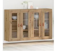 Luxueux Best* Lot de 2 Placard Cuisine Suspendu/ Armoires murales - FAFA - Chêne Artisan 69 5x34x90 cm Bois reconstitué