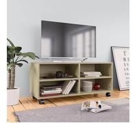Luxueux Best*Meuble TV（1 PC) - JMS - Support TV/TABLE TV - Meuble salon - avec roulettes Chêne sonoma Bois d'ingénierie M91482839178