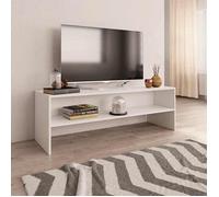 Luxueux Best*Meuble TV（1 PC) - JMS - Support TV/TABLE TV - Meuble salon - Blanc 120x40x40cm Bois d'ingénierie M9747563140672