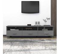 Luxueux Best*Meuble TV（1 PC) - JMS - Support TV/TABLE TV - Meuble salon - HAMAR Gris foncé 158x40x40cm Bois massif de pin M871972717