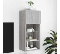 Luxueux Best*Meuble TV avec lumières LED - JMS - Support TV/TABLE TV - Meuble salon - sonoma gris 40,5x30x90cm M4436408455448