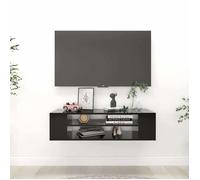 Luxueux Best*Meuble TV suspendu（1 PC) - JMS - Support TV/TABLE TV - Meuble salon - Noir 100x30x26,5cm Bois d’ingénierie M25464629990