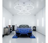 LUXULA LX300331 - Plafonnier HexaForm, 5 lumières, 6500K (KW