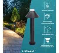LUXULA - Projecteur LED, 10 W, noir, indice de protection IP44
