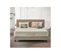 NATURALEX - Matelas Ressorts Ensachés 140x190 cm - Épais 26 cm - Luxury - Hybride - Mousse HR Premium - Blue Latex - Soutien Moyen - Couchage Indépendant - Respirant - 7 Zones - Fabriqué en Europe