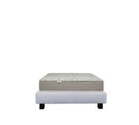 LUXURY LITERIE Ensemble matelas OrganicCoton 90x190 cm + sommier - Gris