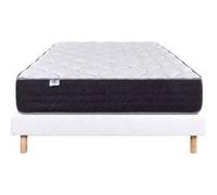 LUXURY LITERIE - Ensemble matelas + sommier - SERENITE - 140 x 190 cm - Tapissier - Ferme - Face été/hiver G