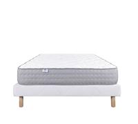 LUXURY LITERIE - Ensemble matelas + sommier - ZEN - 160 x 200 cm - Tapissier - Ferme - Face été/hiver