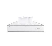 Luxury Literie Matelas 140x190 cm, Iris, 20 cm, mémoire de Forme, Ferme, Face été/Hiver + 2 oreillers