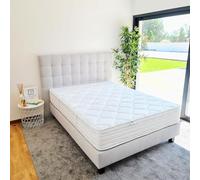 Luxury Literie Matelas 140x190 cm, Thermotec, 24cm, mémoire de Forme, Ferme, indépendance du Couchage, Face été/Hiver