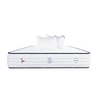 Luxury Literie Matelas 160x200 cm, Patriote, 27cm, Ressorts Ensachés, mémoire de Forme, Indépendance du Couchage, Soutien Ferme + 2 Oreillers