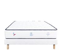 LUXURY LITERIE Patriote 140x190 cm + sommier - Blanc