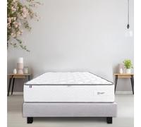 Luxury Matelas Iris 90x190 + Sommier Gris