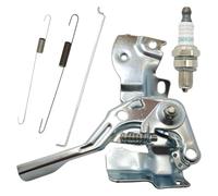 Luxuypon Kit d'assemblage de commande d'accélérateur de rechange avec bras de levier de carburateur, liaison à ressort compatible avec Honda GX160 GX200 196cc 212cc 212 CT200u Pièces de rechange