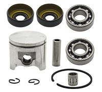 Luxuypon Kit de joint d'huile de rechange pour roulement de piston 42 mm compatible avec les pièces de moteur de tronçonneuse Husqvarna 340 345
