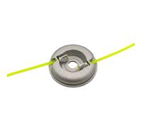 Luxuypon Tête de rechange 1 à 5 pièces en aluminium pour tondeuse à gazon avec 2 lignes, tête de débroussailleuse universelle en nylon pour tondeuse à gazon (1 pièce)