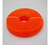 Luxuyvarna Fil de scie de rechange 2,4/2,7/3 mm, 0,5 kg, compatible avec débroussailleuse, débroussailleuse, tondeuse à gazon (carré de 2,7 mm)