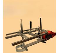 Luxuyvarna Kit de fraisage de tronçonneuse de 61 cm, 91,4 cm, barre de guidage du bois, aluminium, acier, coupe portable, outils de scie à chaîne (61 cm)
