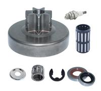 Luxuyvarna Kit de rondelle d'aiguille de roulement de tambour d'embrayage de 825,5 cm 7T compatible avec Stihl 028 028AV 028WB 1118 640 2001 pièces de rechange