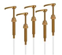 Luxylei Distributeur De Café, Lait Thé, Pompe À Sirop, Distributeur De Liquide pour Sirop Monin, Bouteille De 10ml, Outils De Cuisine, 5 Pièces