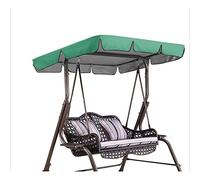 LUYAYW Toit de Rechange pour Balancelle, Toit Pare-Soleil Universel pour Balançoire de Jardin, Toit Balancelle de Jardin, Impermeable Couverture Auvent pour Jardins(Dark Green,249 * 185 * 18cm)