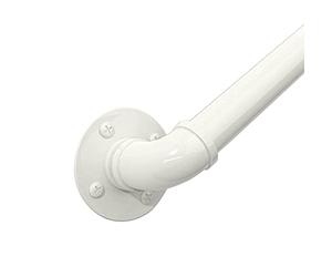 Luyckfrazy Mains Courantes Fixées au Mur Rampes Main Courante Blanche pour Escaliers - Kit Complet Intérieur Extérieur Couloir Grenier Pont Loft Marches Main Courante Rampe (Size : 120cm)
