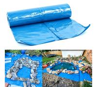 Luyckfrazy Revêtement d'étang de Grande Taille,Membrane d'étang à Poissons de Jardin,bâche renforcée Pliable,revêtement d'étang à Poissons imperméable 1×10m,2×3m,3×5m,6×7m,Coupe Facile(6x10m)