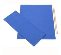 LUZBOSE Lot de 2 housses de chaise de directeur, housses de rechange en toile pour chaise de directeur, kit de chaise de jardin, bleu