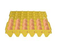 lvifloae 30 boîtes d'oeufs en plastique pour les œufs frais peuvent être empilés pour accueillir plusieurs pour le tri de stockage et le transport de fournitures de ferme ménagers (Verde)