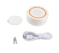 lvifloae Alarme sonore et Lumineuse Intelligente, Alarme de sirène de télécommande sans Fil 2,4 GHz, Type ZigBee 90 DB, Alarme de sirène Intelligente, Alarme sonore et Lumineuse (pour ZigBee)