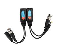Lvifloae Balun d'alimentation vidéo 8 MP CVI/AHD/TVI/CVBS, émetteur à Paire torsadée 12-48 V, émetteur-récepteur Balun vidéo pour caméra de Surveillance