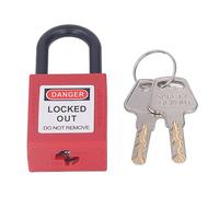 lvifloae Cadenas de sécurité anti-poussière en nylon de 38 mm avec 2 clés, verrouillage d'isolation énergétique pour kit Loto d'entretien de véhicules électriques