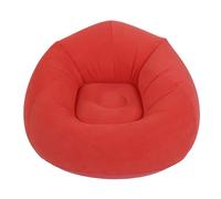 lvifloae Chaise Gonflable sans Haricots, siège de Salon en PVC floqué, Vert (Rouge)