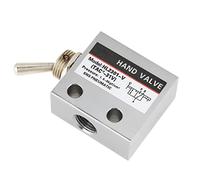lvifloae HL2301 Vanne mécanique pneumatique à interrupteur à bascule 3/2 voies, vanne de commande directionnelle d'air manuelle manuelle pour système pneumatique industriel,