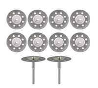 lvifloae Kit de meules de coupe diamant 10 pièces outils de coupe de carrelage de 22 mm disques de coupe de diamètre avec 2 pièces de meules de coupe de 3 mm accessoires de