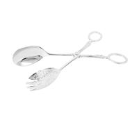 lvifloae Pince à cuillère à salade en alliage de zinc argenté Pince à ciseaux multifonctionnelle pour service alimentaire pour buffet, gâteau, placage de fruits, ustensiles de (Argent)