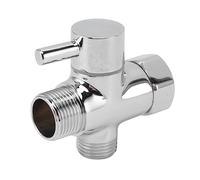 lvifloae Vanne de dérivation de douche à 3 voies, vanne de dérivation de bras de douche en laiton, sortie de 7/8 pouces, entrée de 1/2 pouce, adaptateur de té de douche,